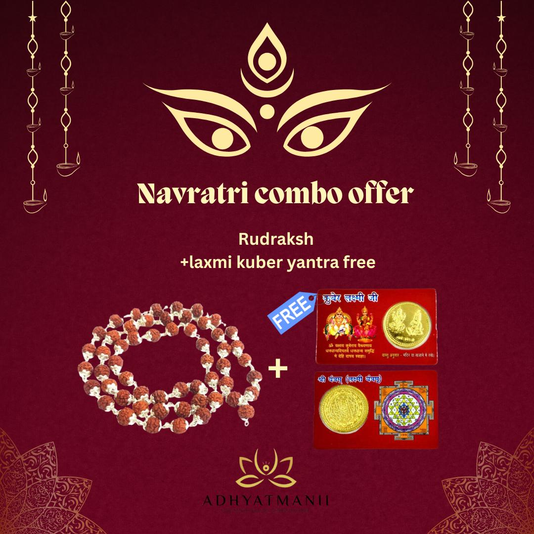 Rudraksha + Laxmi Kuber Yantra Free