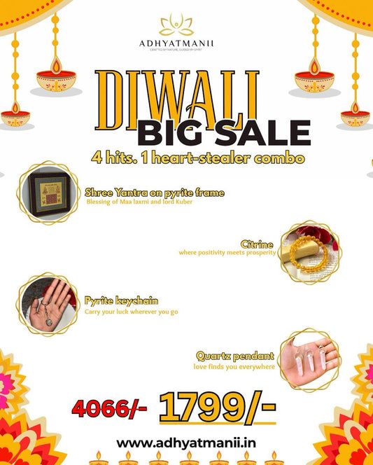 Diwali Prosperity Combo - Attracts wealth, Love and Positivite Energy 🩵💰🧘‍♂️